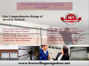 Garage Door Opener Installation Service $26.95 Lewisville,  Dallas